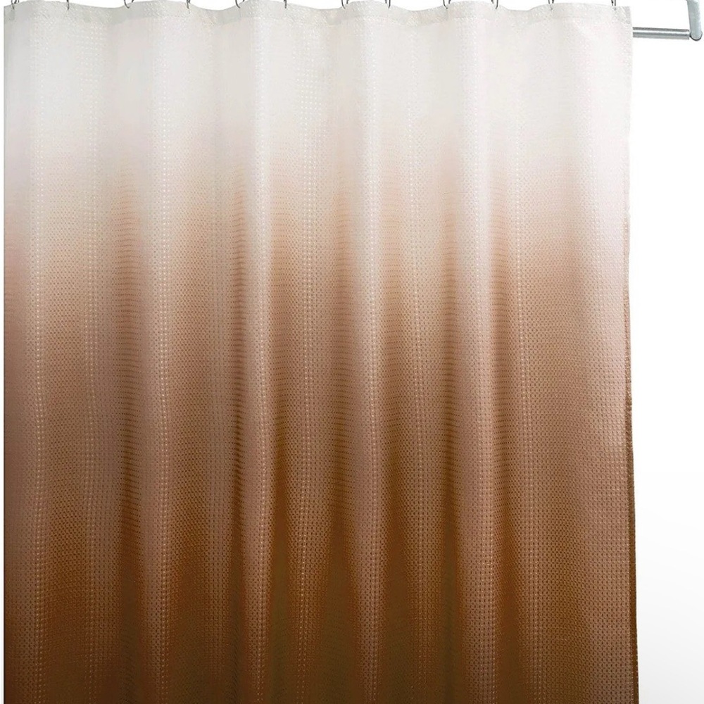 New!! Brown Ombre Fabric Shower Curtain